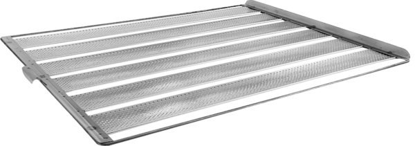 12022 Bandeja de Aluminio con 6 tiras. De aluminio perforado.